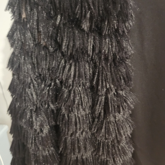 Shaggy jacket blk sz Medium - Picture 2 of 4